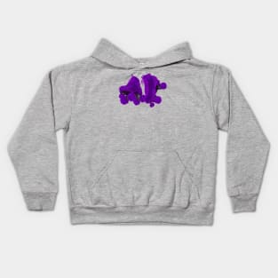 Purple Roller Skates Kids Hoodie